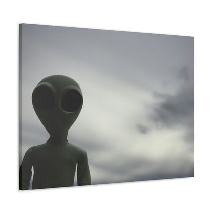 "Im Universum treiben" - Die Alien-Canva