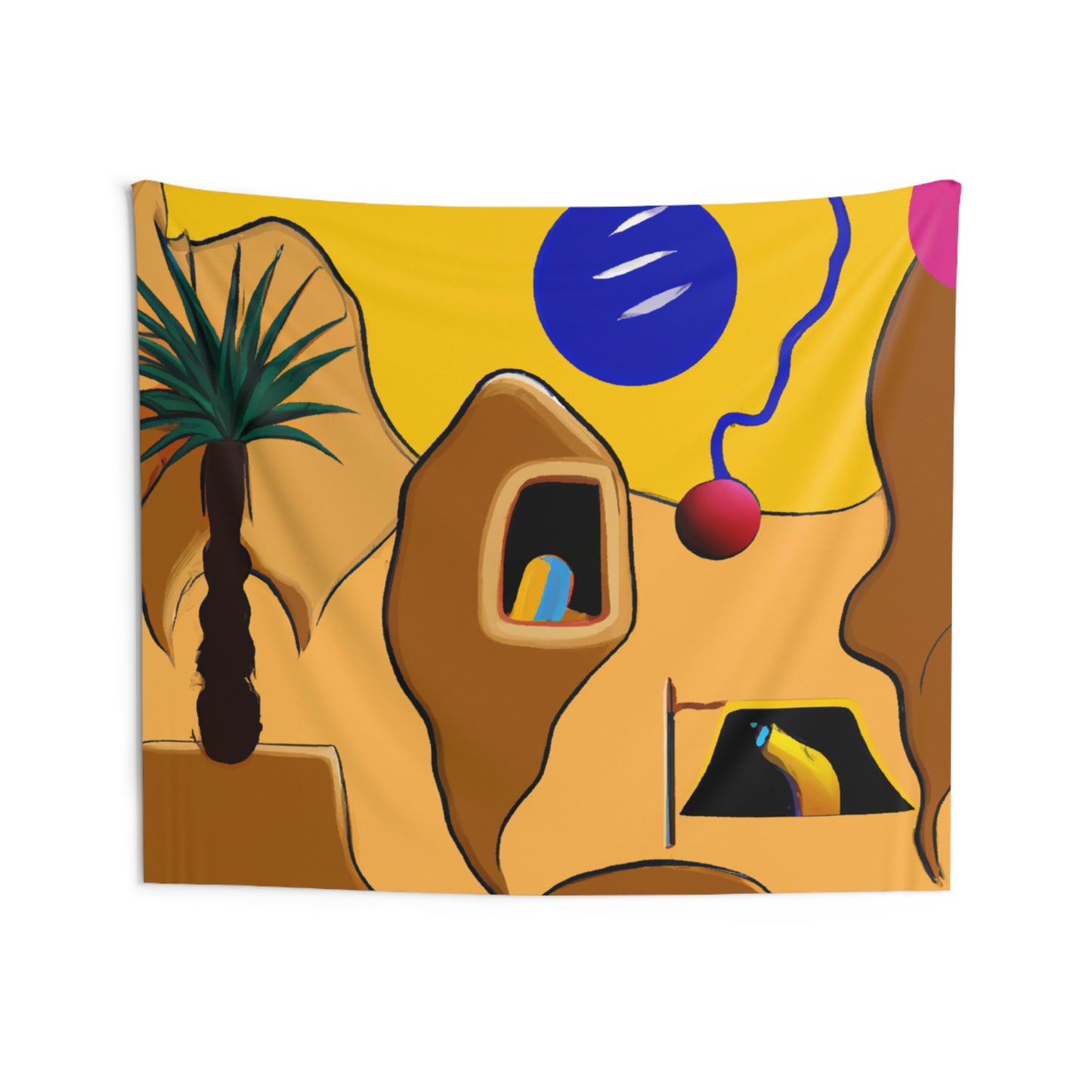 "Desert Mirage: The Forgotten Oasis" - The Alien Wall Tapestries