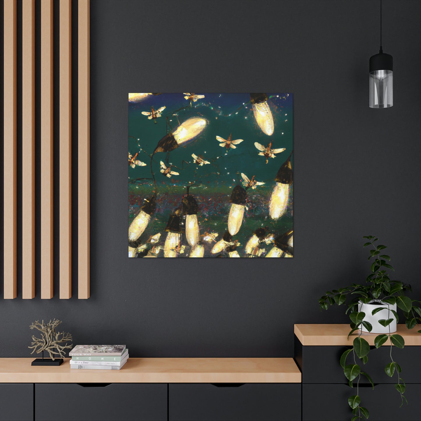 Twinkling Fireflies in the Evening Sky - The Alien Canva