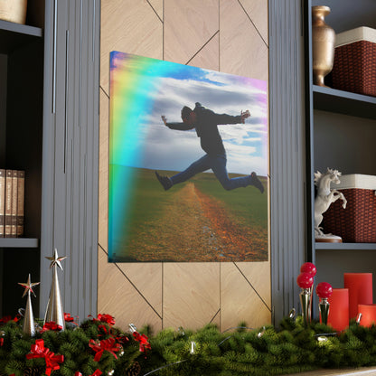 Rainbow Jumper Artist - Canvas