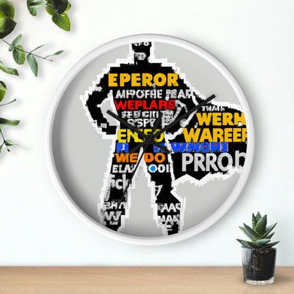 Superhero Word Pop Art - The Alien Wall Clock