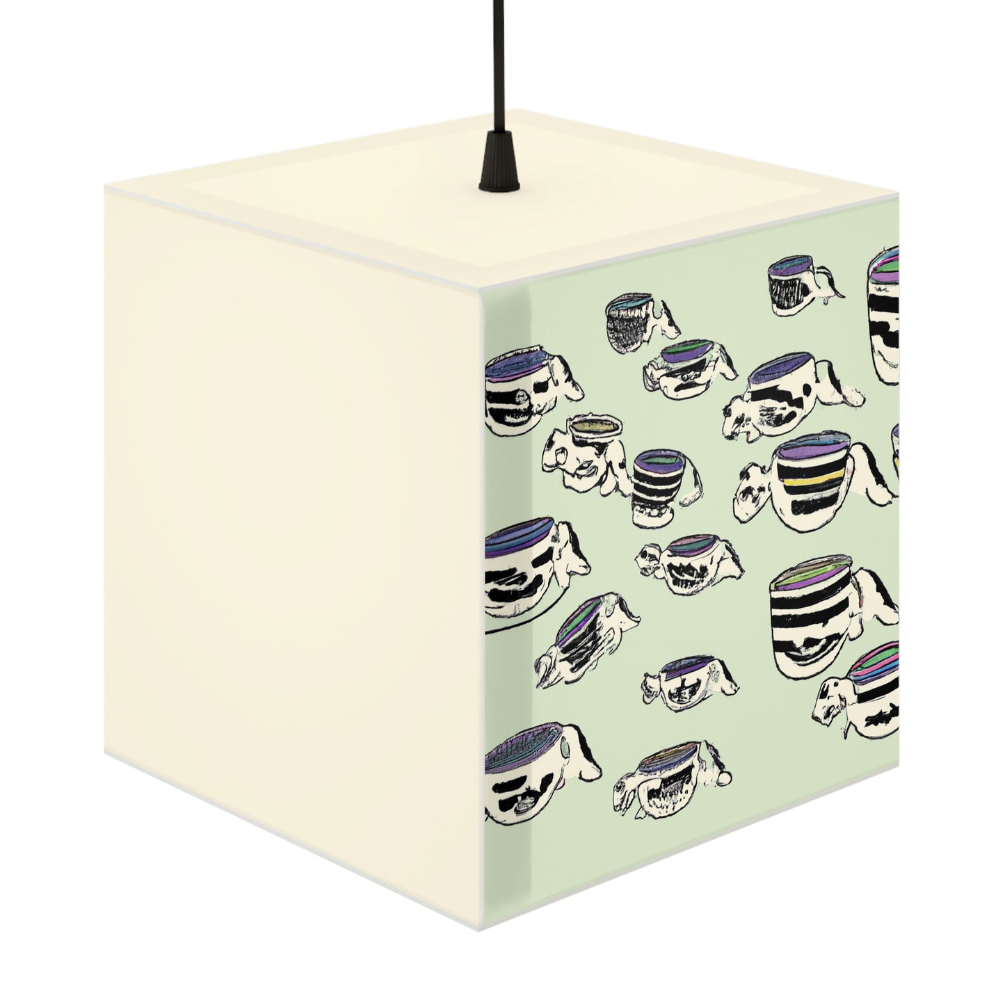 "A Purr-fectly Precious Tea Party Parade" - Die Alien Light Cube Lampe