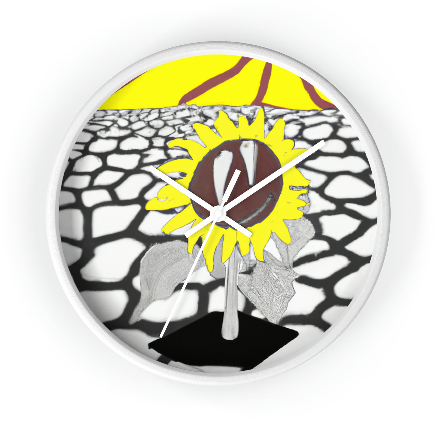 "A Sunflower Withering on a Parched Field" - The Alien Wall Clock