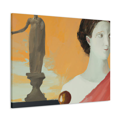 "Classic Meets Contemporary: A Fusion of Greek Art and My Own Style" - Canvas