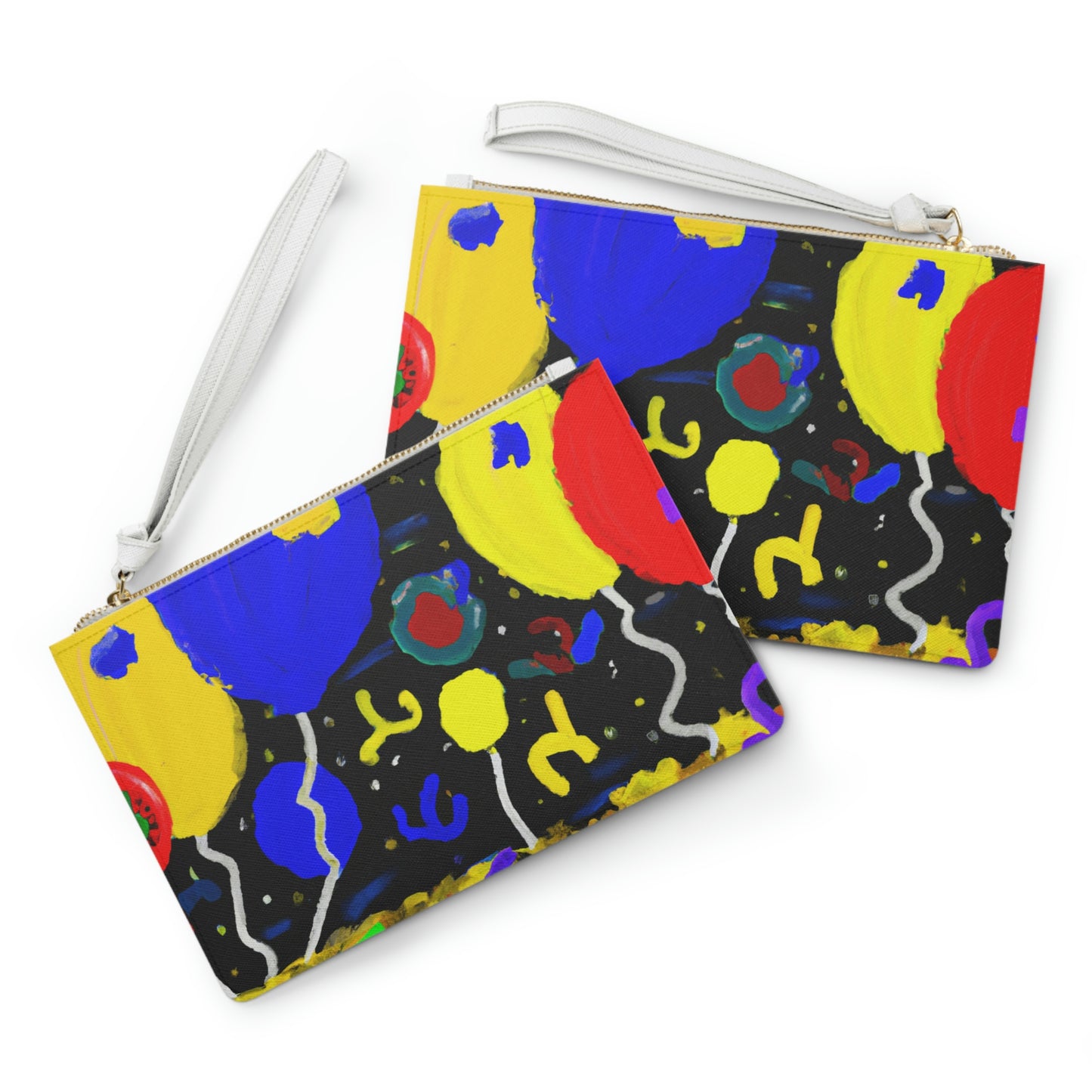 "A Starry Night Rainbow" - Die Alien Clutch Bag