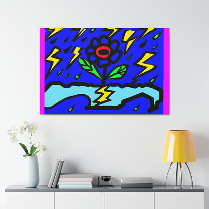 "Una flor audaz en medio de la tormenta" - The Alien Canva