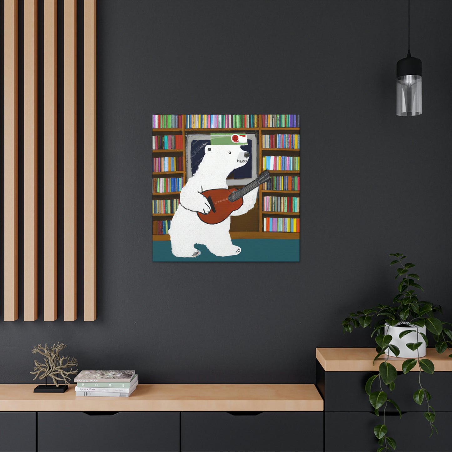 "Der Banjo-Bär der Bibliothek" - The Alien Canva