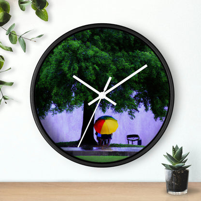 "Beneath the Rainy Sky." - The Alien Wall Clock