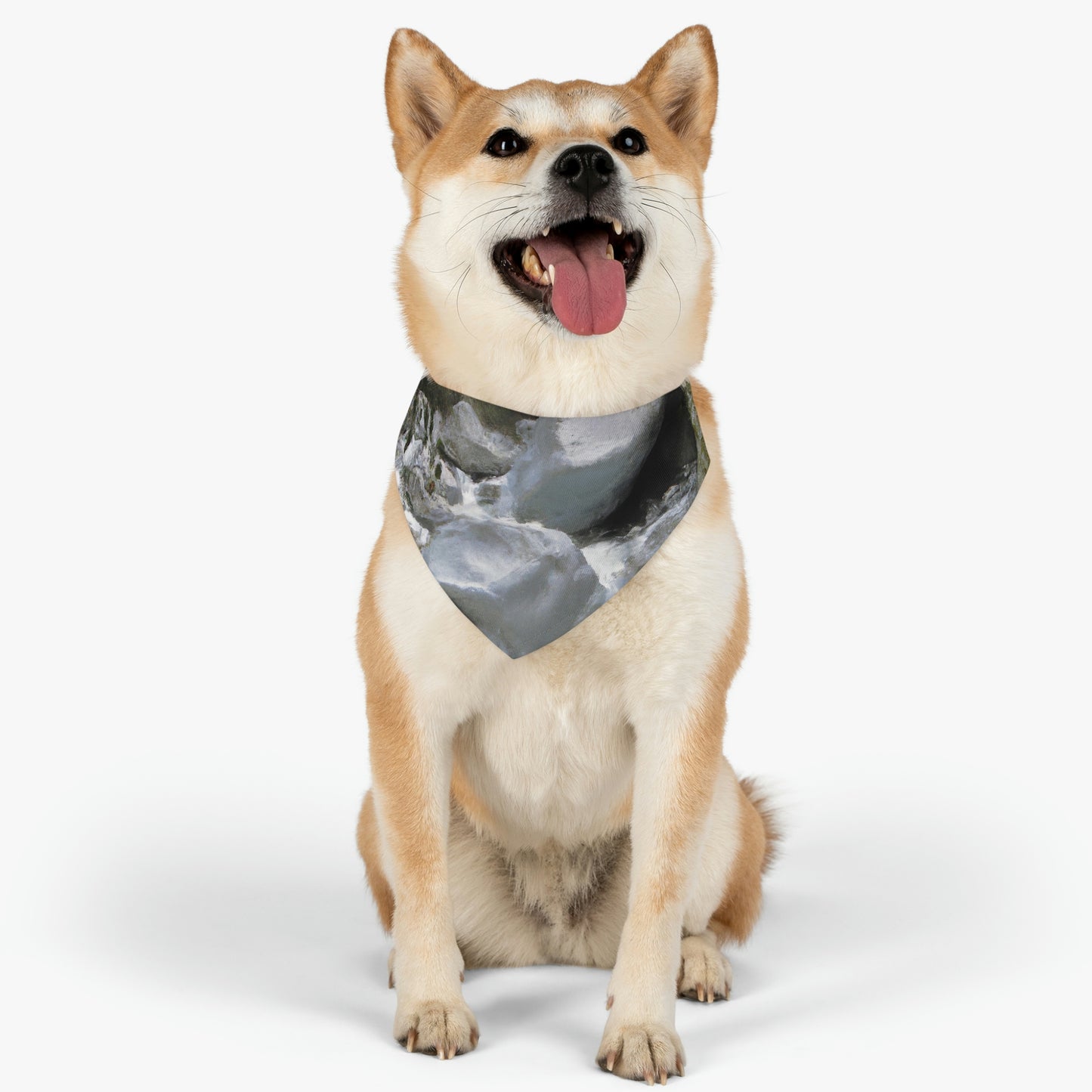 "Canyon Chaos: The Rockslide Race" - El collar de bandana para mascota alienígena