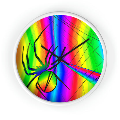 "A Spinnerette's Prismatic Web" - The Alien Wall Clock