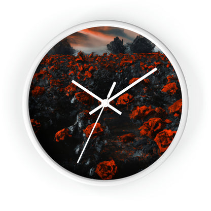 "Inferno of Blossoms" - Die Alien-Wanduhr