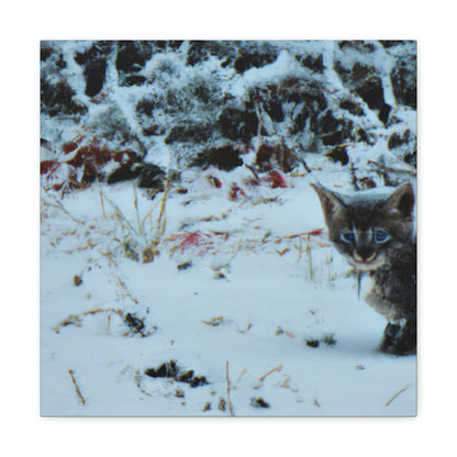 "Brave Kitten in the Frozen Storm" - The Alien Canva