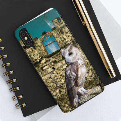 "A Sentinal Among Ruins: An Unstirred Owl's Perch" - Die Alien Tough Phone Cases