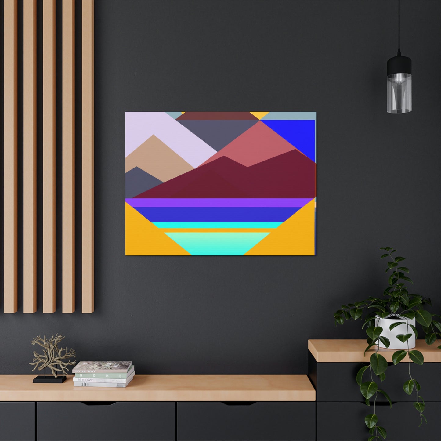 "Geometric Landscape" - Canvas