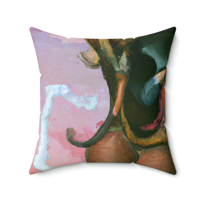 The Wizarding Winds of the Hot Air Balloon - The Alien Square Pillow