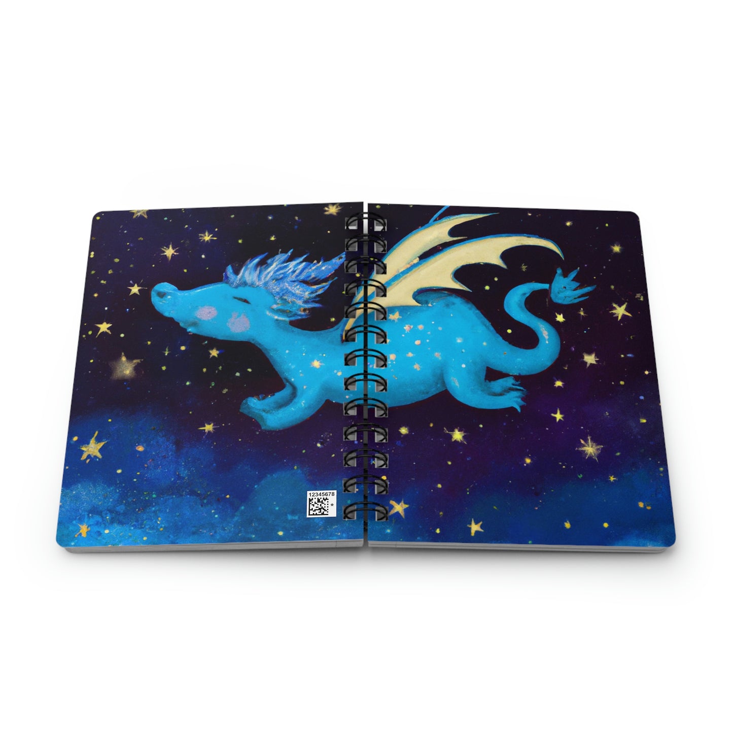 "Drifting Among the Stars: The Story of a Baby Dragon" - The Alien Spiral Bound Journal