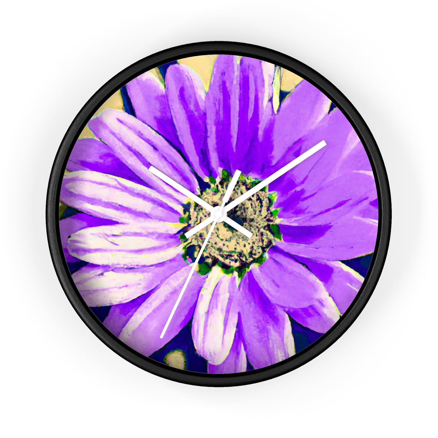 Purple Petals Popping: Create an Eye-Catching Daisy-Rose Fusion - The Alien Wall Clock