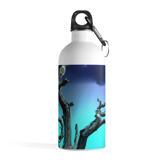 "Alone Against the Storm" - Die Alien Edelstahl-Wasserflasche