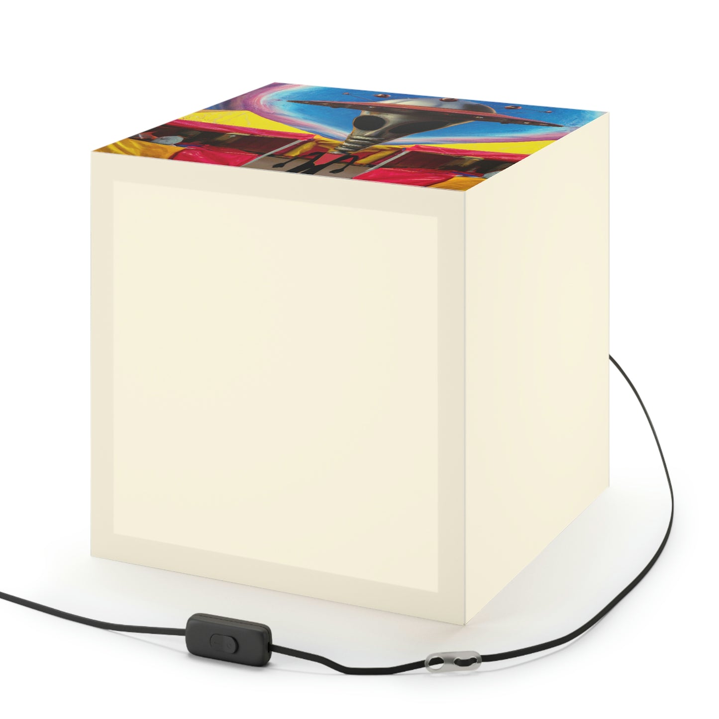 "Fair Invaders: A Cosmic Crash Course" - The Alien Light Cube Lamp