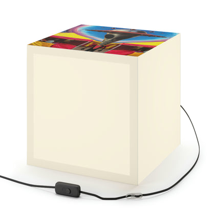 "Fair Invaders: A Cosmic Crash Course" - Die Alien Light Cube Lampe