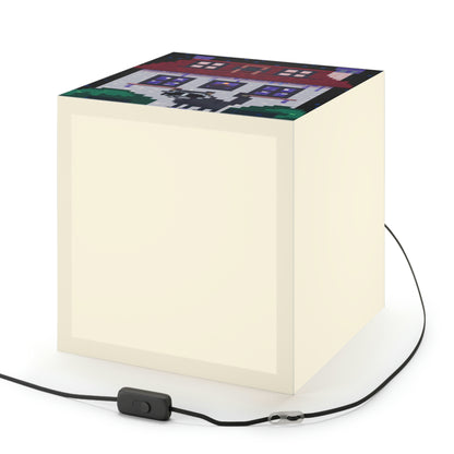 "Caper in the Mansion: A Raccoon's Adventure" - The Alien Light Cube Lamp