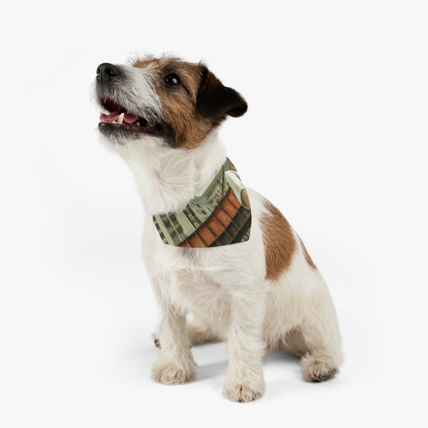 "ChronoTown: Where Time Stands Still" - The Alien Pet Bandana Collar