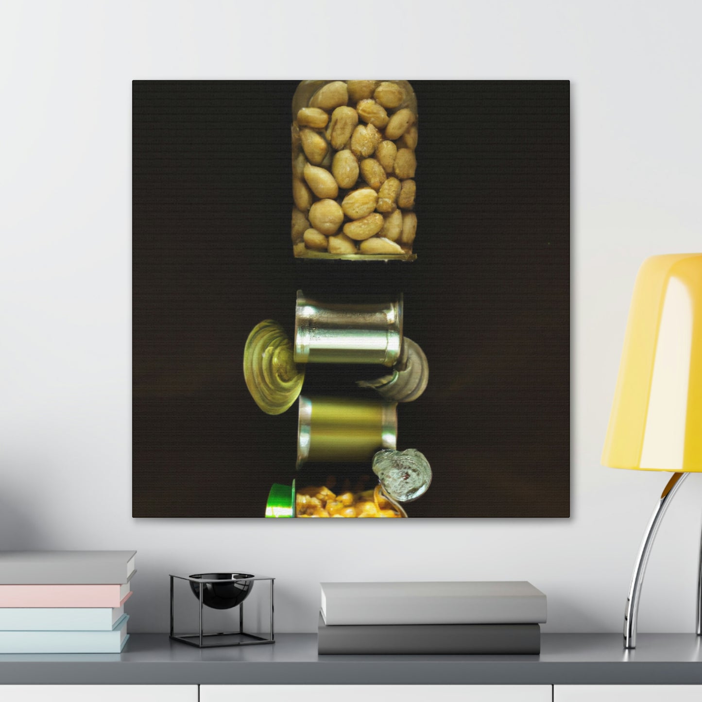 "Kitchen Pantry Creativity: Abstract Art from the Back of the Cupboard" - Canvas