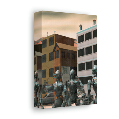 "Robot Town Takeover" - Die Alien-Canva