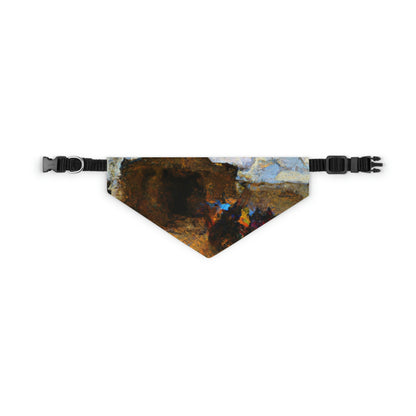 "Dusty Pilgrims at the Forgotten Shrine" - The Alien Pet Bandana Collar