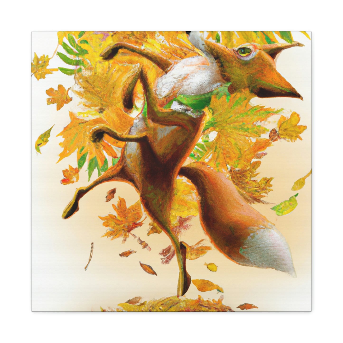 "Autumnal Adventure: A Fox's Mischief" - The Alien Canva