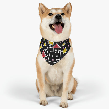 "Heaven's Glittering Palace" - El collar de bandana para mascota alienígena