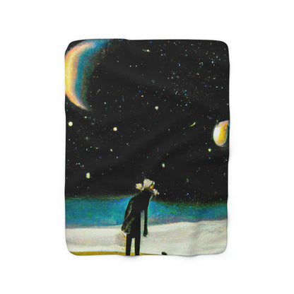 "A Lost Soul Connected to the Heavens" - The Alien Sherpa Fleece Blanket