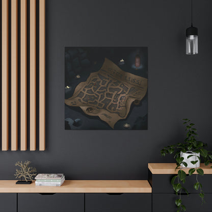 "The Secret of the Map's Puzzle" - The Alien Canva