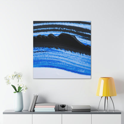 "A Blue and Black Dreamscape" - Canvas