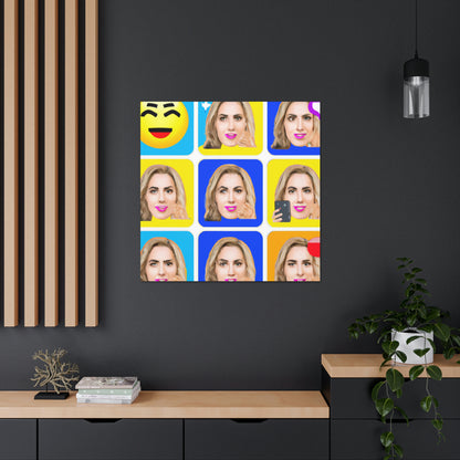 "Emoji-zing a Celebrity: A Pop Art Portrait" - The Alien Canva