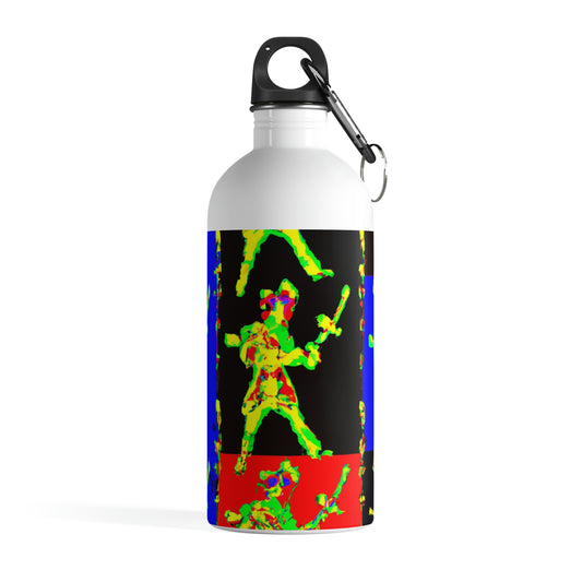 "Tanz mit Feuer und Stahl." - Die Alien-Edelstahl-Wasserflasche