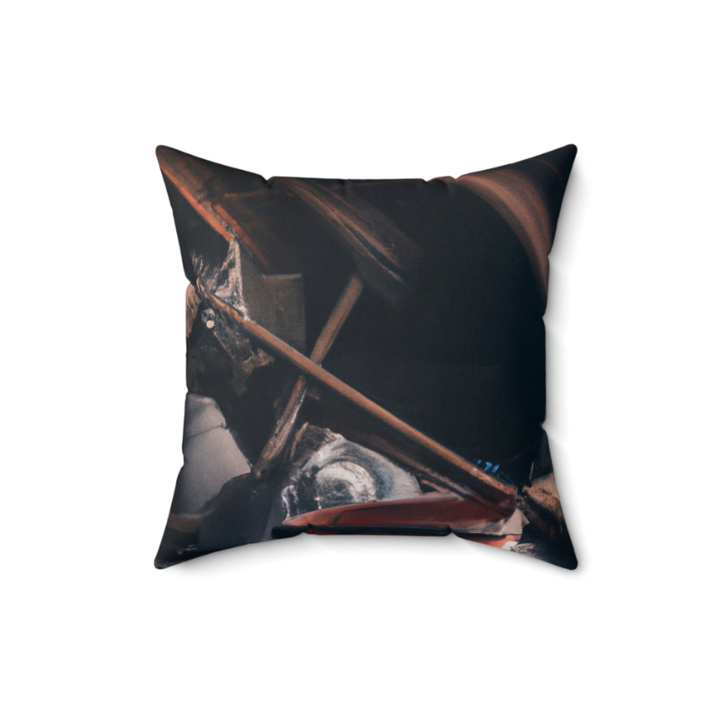 "Dusty Hopes in a Abandoned Attic" - Das Alien Square Pillow