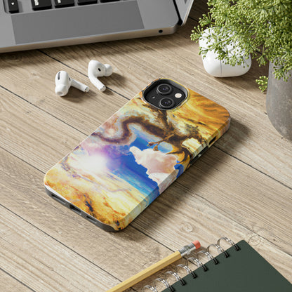 "Eine himmlische Flamme mit einem mystischen Drachen" - Die Alien Tough Phone Cases