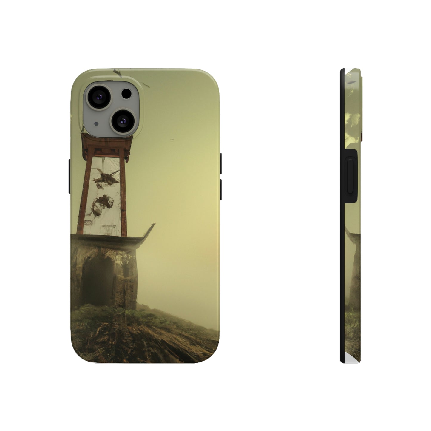 "Gespenstisches Leuchtfeuer im Nebel" - Die Alien Tough Phone Cases