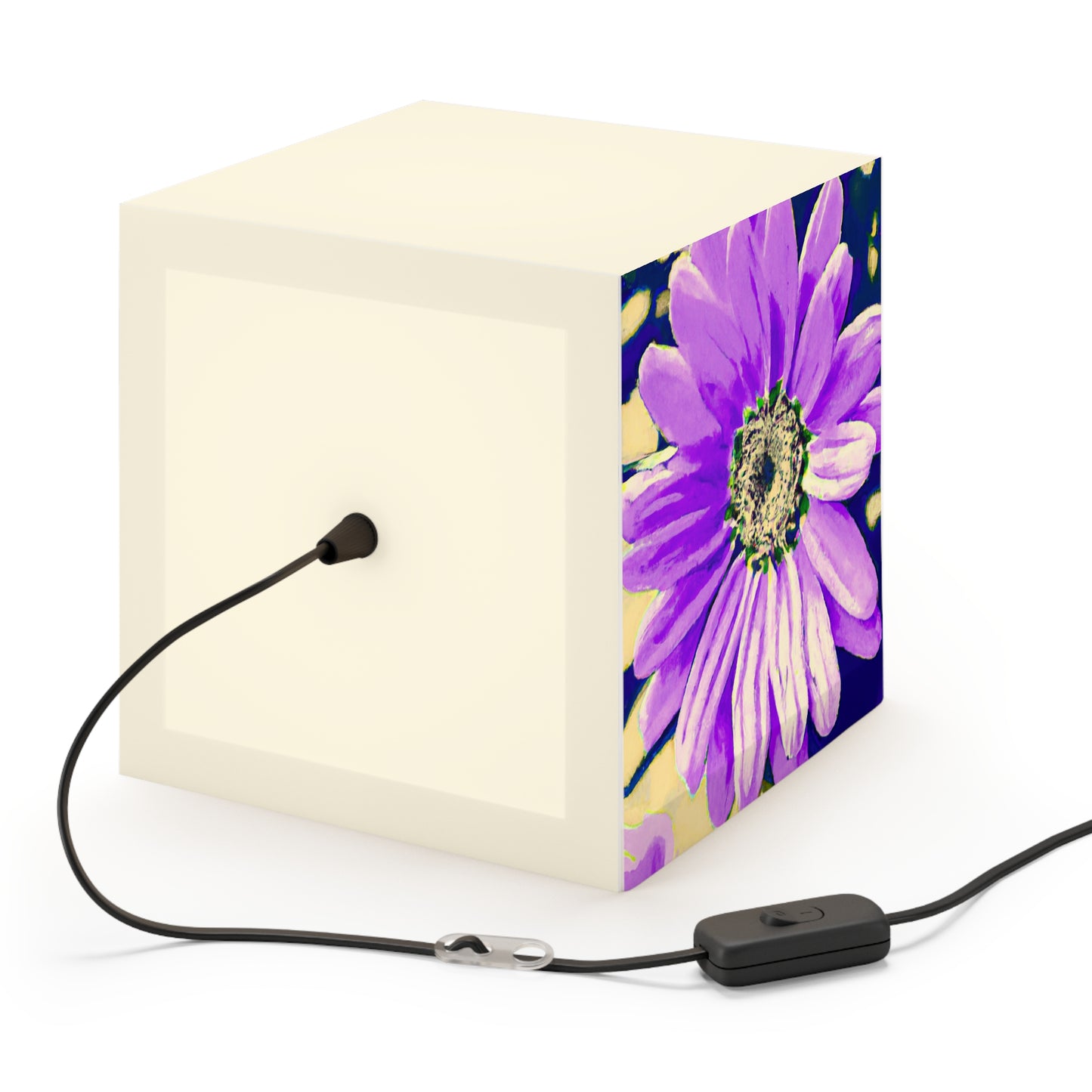 Purple Petals Popping: Create an Eye-Catching Daisy-Rose Fusion - The Alien Light Cube Lamp