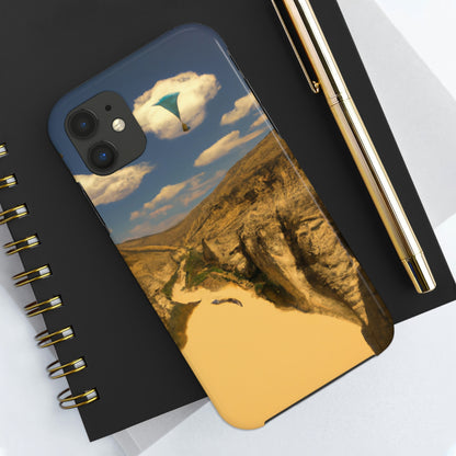 "Feline Flight Over the Grand Gulch" - Die Alien Tough Phone Cases