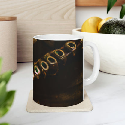 "The Mystic Flute and its Ancient Keys" - The Alien Ceramic Mug 11 oz