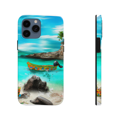 "Caribbean Fiesta on the Beach - A Digital Exploration of Mexican Culture" - The Alien Tough Phone Cases