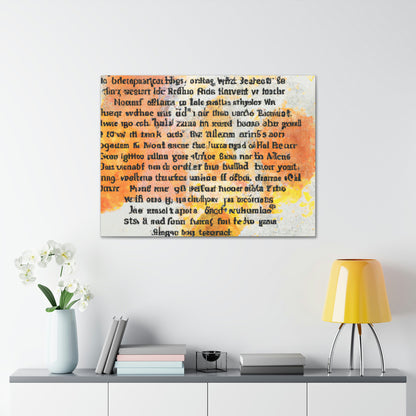 "Poetic Inspiration: An Artistic Expression" - Canvas