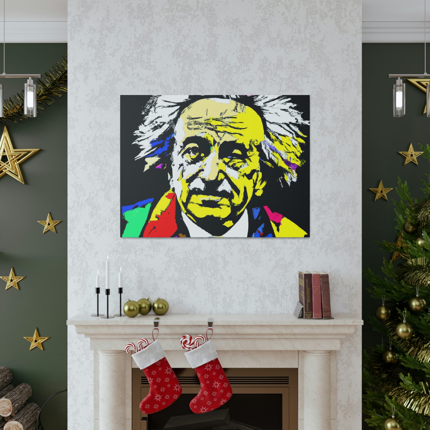 "Albert Einstein: Ein Pop-Art-Porträt" - The Alien Canva