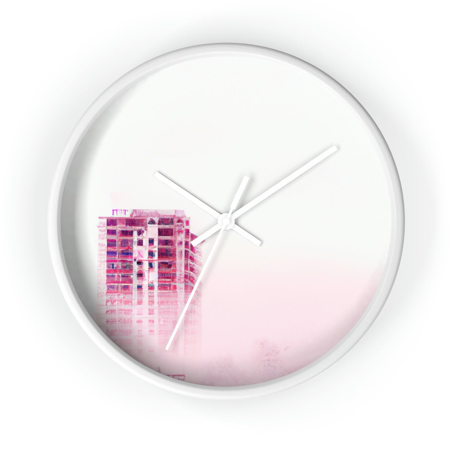 "A Shroud of Mystery: The Lost City in the Fog." - The Alien Wall Clock