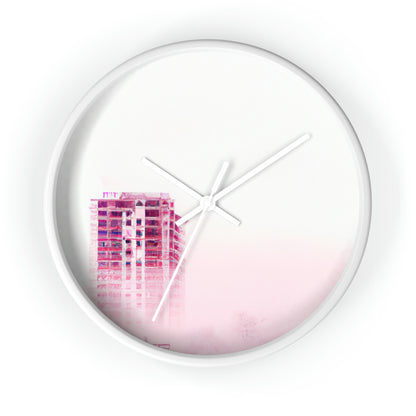 "A Shroud of Mystery: The Lost City in the Fog." - The Alien Wall Clock