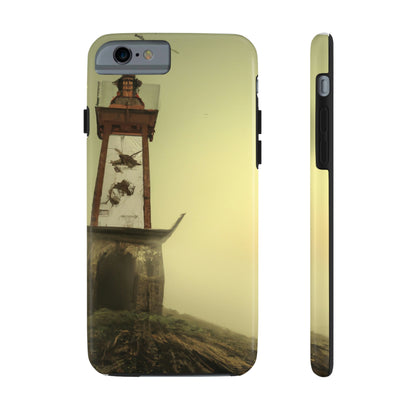 "Gespenstisches Leuchtfeuer im Nebel" - Die Alien Tough Phone Cases