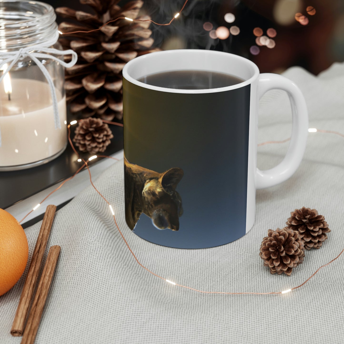 "A Purrfect Sunbeam Moment" - The Alien Ceramic Mug 11 oz