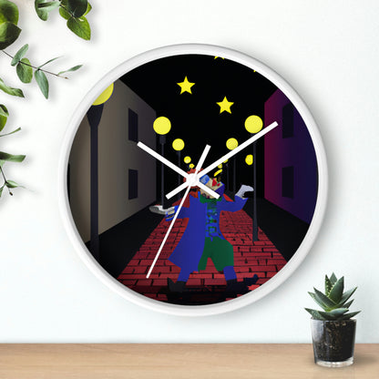 "Alley Star Juggler" - The Alien Wall Clock